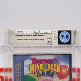 BARNEY'S HIDE & SEEK GAME - WATA GRADED 9.8 B+! NEW & Factory Sealed! (Sega Genesis)