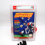 NINTENDO POWER ISSUE #22 - NES NINTENDO METAL STORM COVER - PSA GRADED 7.5