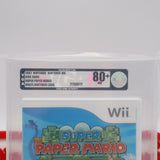 SUPER PAPER MARIO - VGA GRADED 80+ NM SILVER! NEW & Factory Sealed! (Nintendo WII)