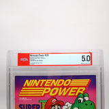 NINTENDO POWER ISSUE #28 - SNES SUPER MARIO WORLD COVER - PSA GRADED 5.0