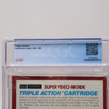 SUPER VIDEO ARCADE: TRIPLE ACTION - CGC GRADED 9.6 A++! NEW & Factory Sealed! (Intellivision)