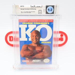 #262 - GEORGE FOREMAN'S KO BOXING - WATA GRADED 9.2 A (NES Nintendo) - THE DISCOUNTGAMES COLLECTION