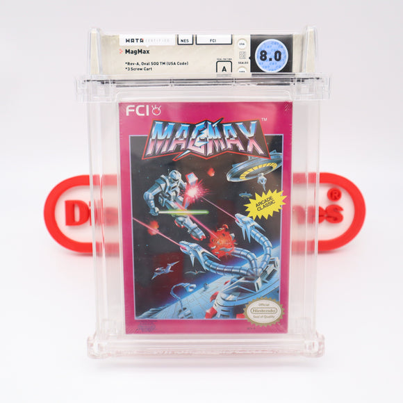 #409 - MAGMAX (Oval SOQ) - WATA GRADED 8.0 A (NES Nintendo) - THE DISCOUNTGAMES COLLECTION