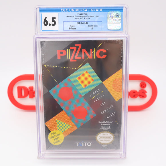 #521 - PUZZNIC - CGC GRADED 6.5 A (NES Nintendo) - THE DISCOUNTGAMES COLLECTION