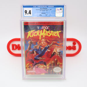 #346 - KICK MASTER - CGC GRADED 9.4 A+ (NES Nintendo) - THE DISCOUNTGAMES COLLECTION