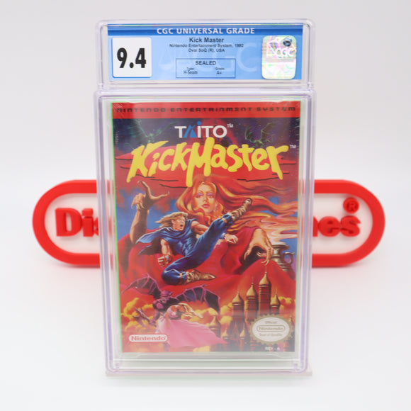 #346 - KICK MASTER - CGC GRADED 9.4 A+ (NES Nintendo) - THE DISCOUNTGAMES COLLECTION