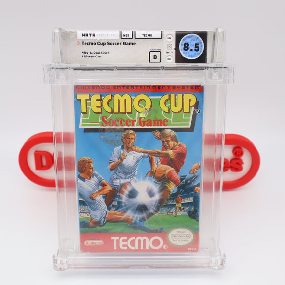 #672 - TECMO CUP SOCCER GAME- WATA GRADED 8.5 B (NES Nintendo) - THE DISCOUNTGAMES COLLECTION