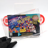 TETRIS & DR. MARIO - NEW & Factory Sealed with Authentic V-Seam! (SNES Super Nintendo)
