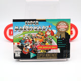 SUPER MARIO KART - FDO / FOR DISPLAY ONLY BOX (SNES Super Nintendo) + CASE!