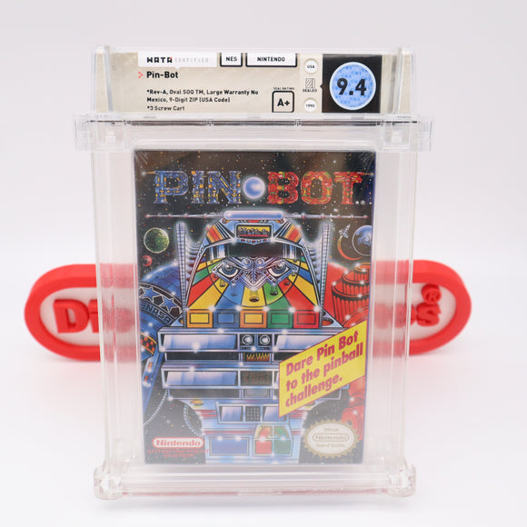 #501 - PIN BOT - WATA GRADED 9.4 A+ (NES Nintendo) - THE DISCOUNTGAMES COLLECTION
