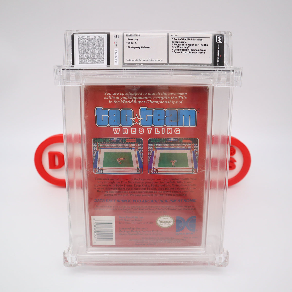 #666 - TAG TEAM WRESTLING - WATA GRADED 7.0 A (NES Nintendo) - THE DIS ...