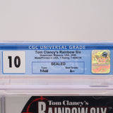 TOM CLANCY'S RAINBOW SIX 6 - HIGHEST/PERFECT CGC GRADED 10 A++! NEW & Factory Sealed! (Sega Dreamcast)
