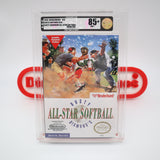 #215 - DUSTY DIAMOND'S ALL-STAR SOFTBALL - VGA GRADED 85+ NM+ (NES Nintendo) - THE DISCOUNTGAMES COLLECTION
