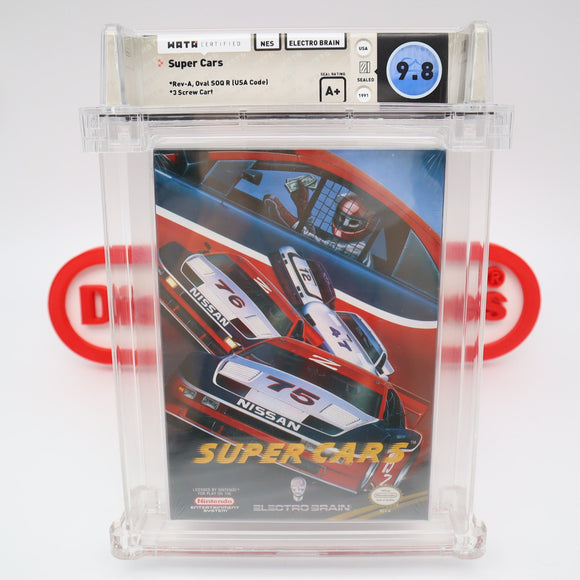 #648 - SUPER CARS - WATA GRADED 9.8 A+ (NES Nintendo) - THE DISCOUNTGAMES COLLECTION