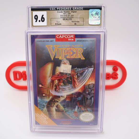 #147 - CODE NAME: VIPER - CGC GRADED 9.6 A+ (NES Nintendo) - THE DISCOUNTGAMES COLLECTION