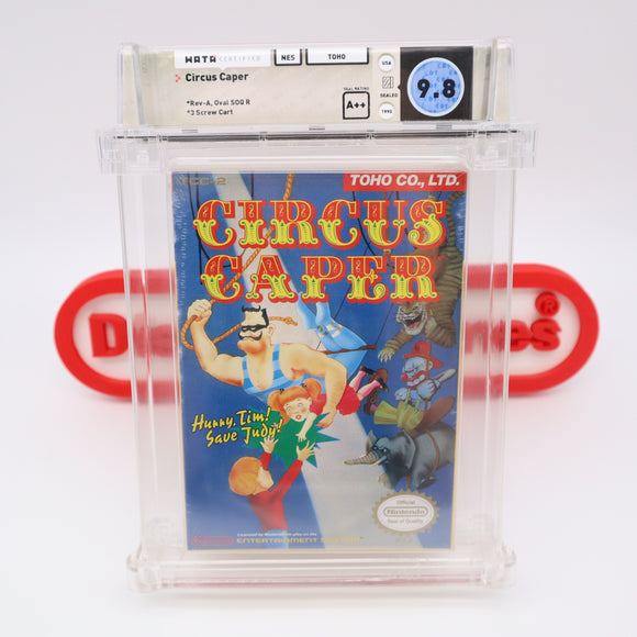#137 - CIRCUS CAPER - WATA GRADED 9.8 A++ (NES Nintendo) - THE DISCOUNTGAMES COLLECTION