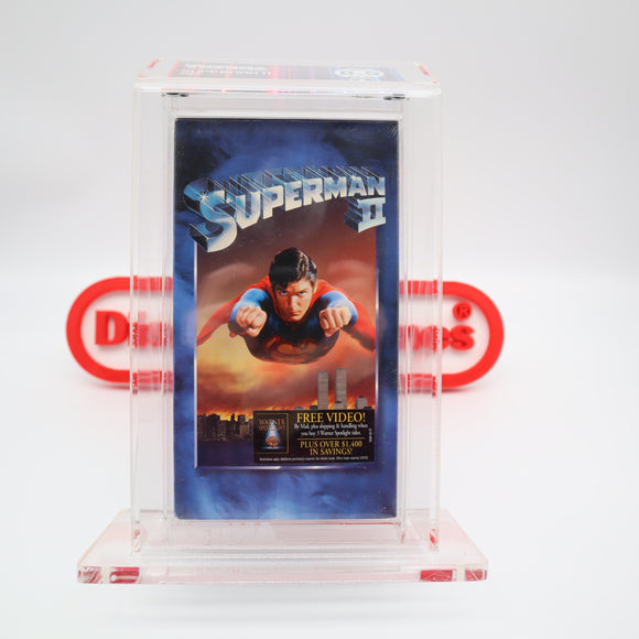 SUPERMAN II 2 - VHSDNA GRADED 8.5 A! NEW & Factory Sealed! (VHS)