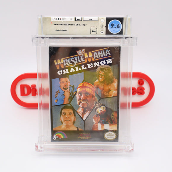 #776 - WWF WRESTLEMANIA CHALLENGE - WATA GRADED 9.6 A+ (NES Nintendo) - THE DISCOUNTGAMES COLLECTION