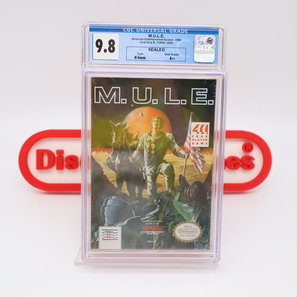 #400 - M.U.L.E. / MULE - CGC GRADED 9.8 A++ (NES Nintendo) - THE DISCOUNTGAMES COLLECTION