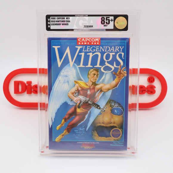 #377 - LEGENDARY WINGS  - VGA GRADED 85+ NM+ (NES Nintendo) - THE DISCOUNTGAMES COLLECTION