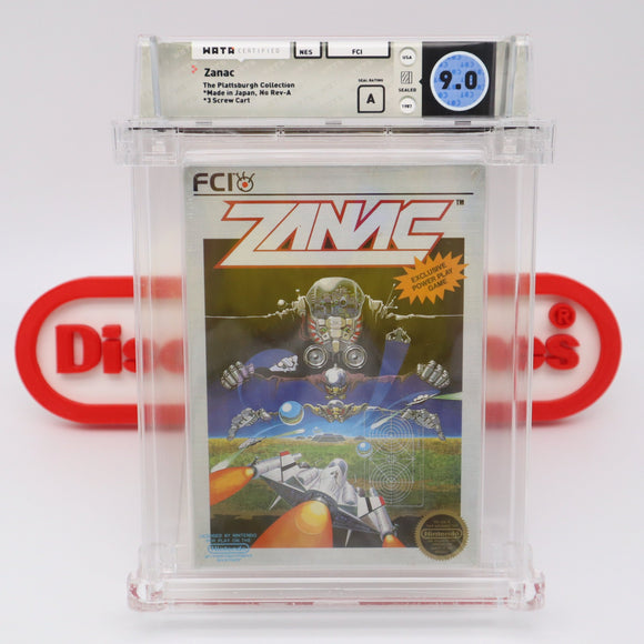 #785 - ZANAC - WATA GRADED 9.0 A (NES Nintendo) - THE DISCOUNTGAMES COLLECTION