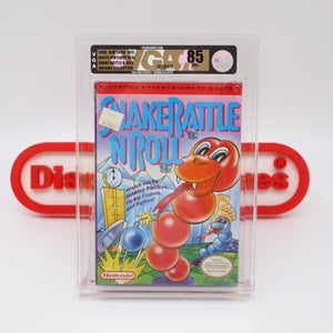 #610 - SNAKE RATTLE N ROLL - VGA GRADED 85 NM+ (NES Nintendo) - THE DISCOUNTGAMES COLLECTION