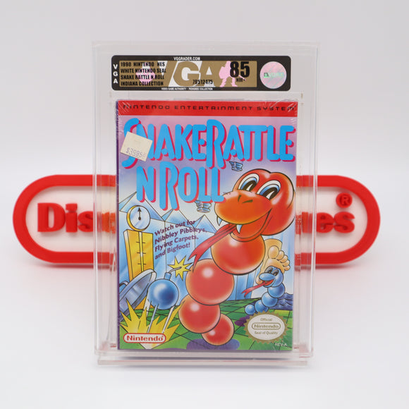#610 - SNAKE RATTLE N ROLL - VGA GRADED 85 NM+ (NES Nintendo) - THE DISCOUNTGAMES COLLECTION