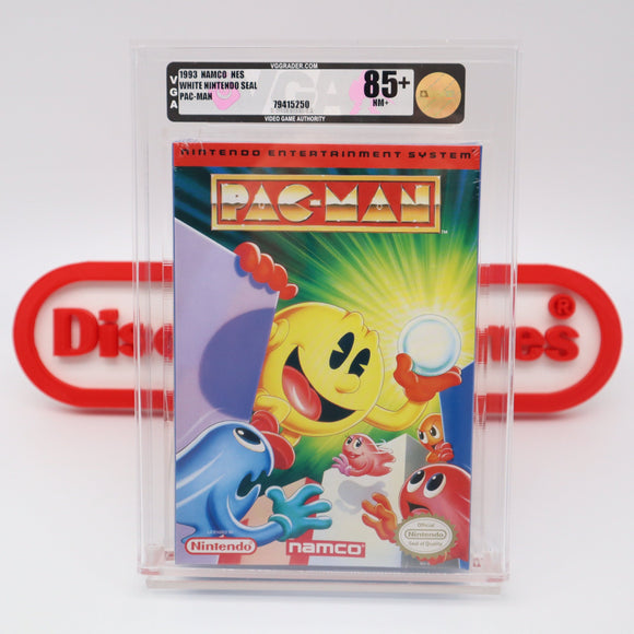 #486 - PAC-MAN (Namco) - VGA GRADED 85+ NM+ (NES Nintendo) - THE DISCOUNTGAMES COLLECTION