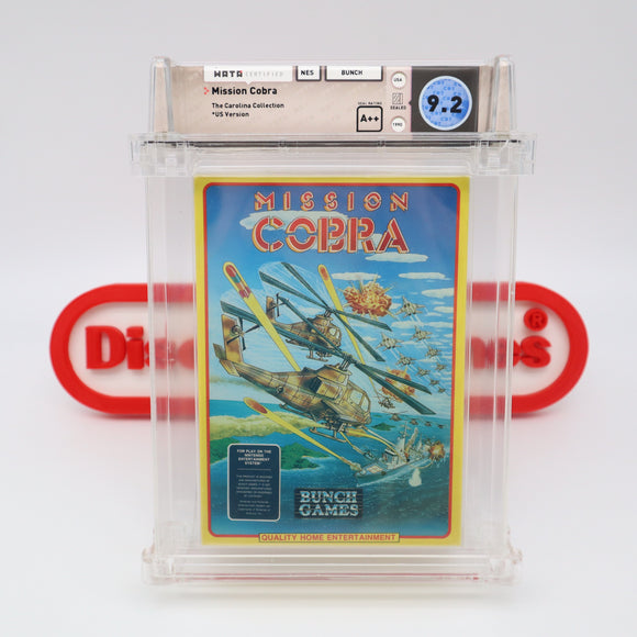 #450 - MISSION COBRA - WATA GRADED 9.2 A++ (NES Nintendo) - THE DISCOUNTGAMES COLLECTION