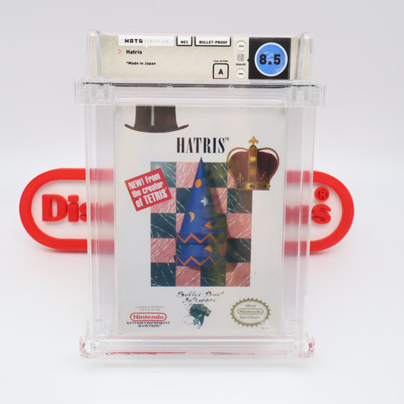 #292 - HATRIS - WATA GRADED 8.5 A (NES Nintendo) - THE DISCOUNTGAMES COLLECTION