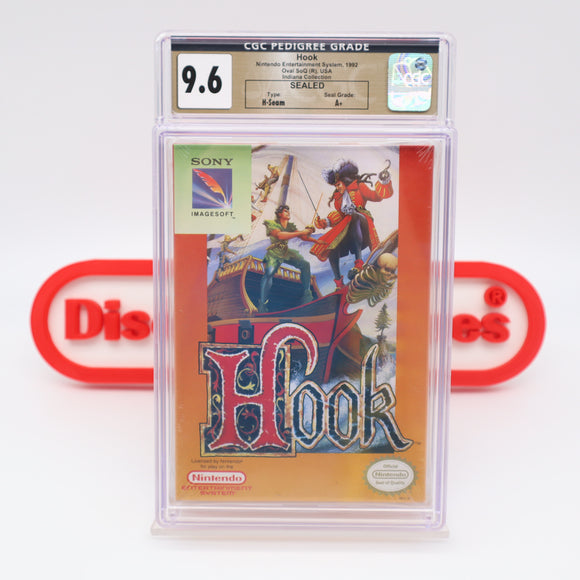 #300 - HOOK (PETER PAN) - CGC GRADED 9.6 A+ (NES Nintendo) - THE DISCOUNTGAMES COLLECTION