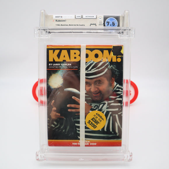 KABOOM! - WATA GRADED 7.5 B+! NEW & Factory Sealed! (Atari 5200)