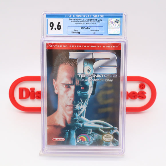 #682 - TERMINATOR 2: JUDGMENT DAY - CGC GRADED 9.6 A+ (NES Nintendo) - THE DISCOUNTGAMES COLLECTION