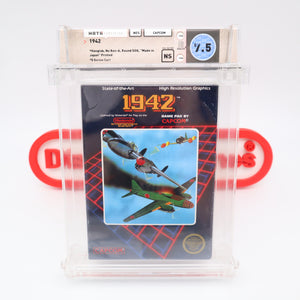 #002 - 1942 (No Rev-A, Hangtab) - WATA GRADED 7.5 NS (NES Nintendo) - THE DISCOUNTGAMES COLLECTION