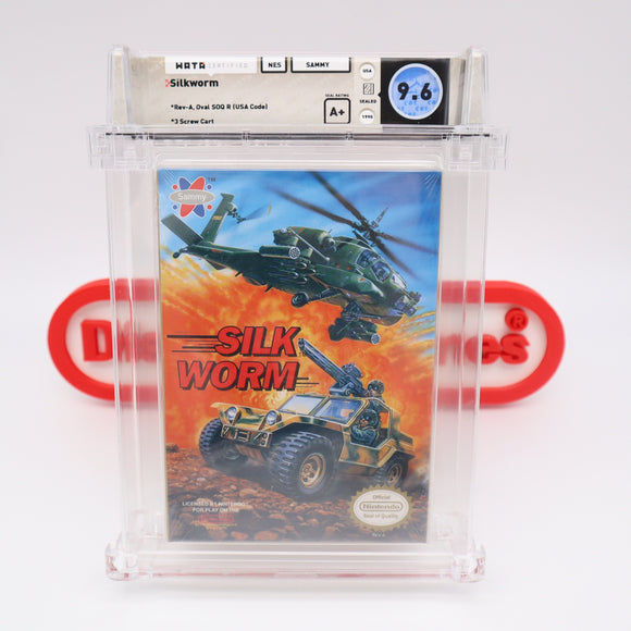 #597 - SILK WORM / SILKWORM - WATA GRADED 9.6 A+ (NES Nintendo) - THE DISCOUNTGAMES COLLECTION