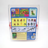 GENGHIS FROG (BLACK BELT VARIANT) - AFA FREEDMAN COLLECTION PEDIGREE GRADED 80 NM SERIES 2 / 14 BACK - Authentic & Factory Sealed! (Vintage TMNT Figure)