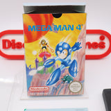 MEGA MAN 4 / MEGAMAN IV - PAL VERSION COMPLETE! Cleaned & Tested! (NES Nintendo)
