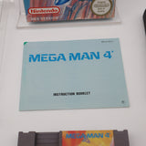 MEGA MAN 4 / MEGAMAN IV - PAL VERSION COMPLETE! Cleaned & Tested! (NES Nintendo)