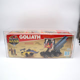 GOLIATH: RACE CAR & TRANSPORT MISSILE LAUNCHER & JET FIGHTER - 1987 KENNER MASK / M.A.S.K. - AFA GRADED 40 G! NEW Authentic & Factory Sealed!