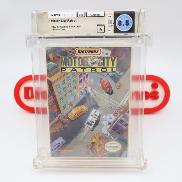 #457 - MOTOR CITY PATROL - WATA GRADED 8.5 A (NES Nintendo) - THE DISCOUNTGAMES COLLECTION