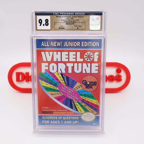 #752 - WHEEL OF FORTUNE: JUNIOR EDITION - CGC GRADED 9.8 A+ (NES Nintendo) - THE DISCOUNTGAMES COLLECTION