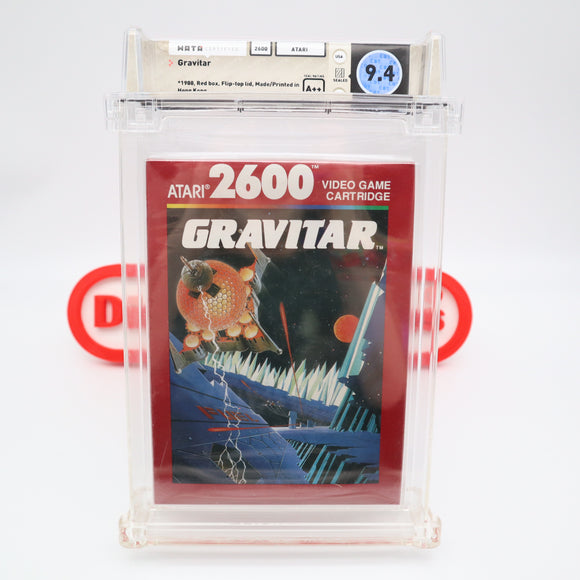 GRAVITAR - WATA GRADED 9.4 A++! NEW & Factory Sealed! (Atari 2600)