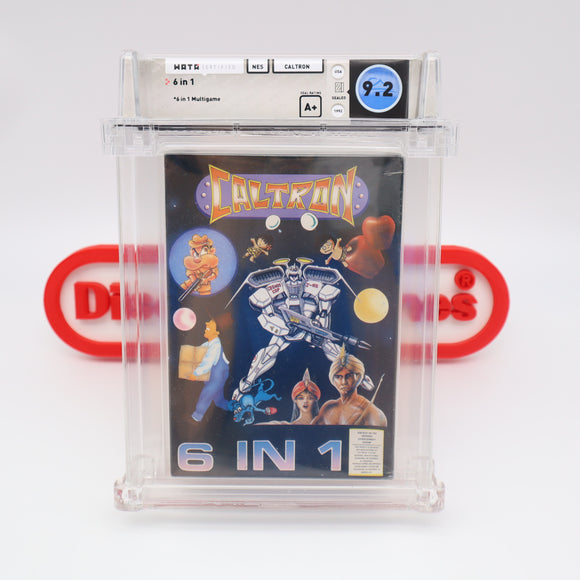 #005 - 6 IN 1 (CALTRON) - WATA GRADED 9.2 A+ (NES Nintendo) - THE DISCOUNTGAMES COLLECTION
