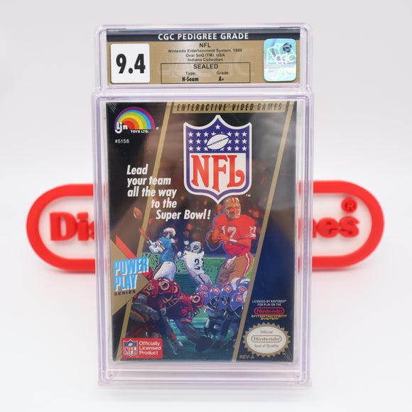 #467 - NFL FOOTBALL - CGC GRADED 9.4 A+ (NES Nintendo) - THE DISCOUNTGAMES COLLECTION
