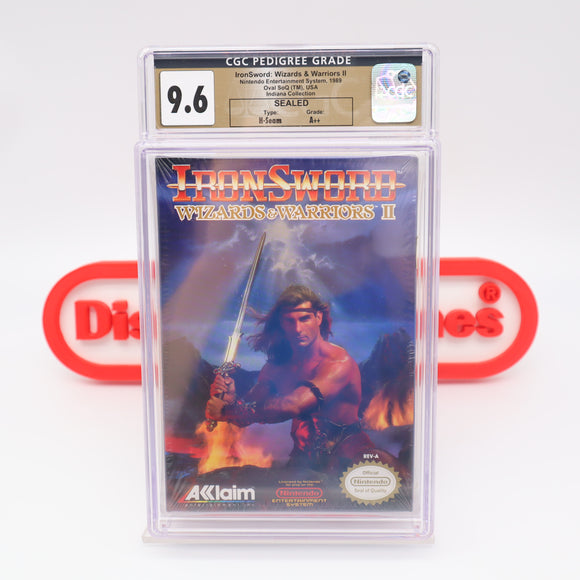 #765 - WIZARDS & WARRIORS II: IRONSWORD - CGC GRADED 9.6 A++ (NES Nintendo) - THE DISCOUNTGAMES COLLECTION