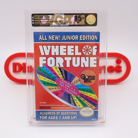 #752b - WHEEL OF FORTUNE: JUNIOR EDITION - VGA GRADED 85+ NM+ (NES Nintendo) - THE DISCOUNTGAMES COLLECTION
