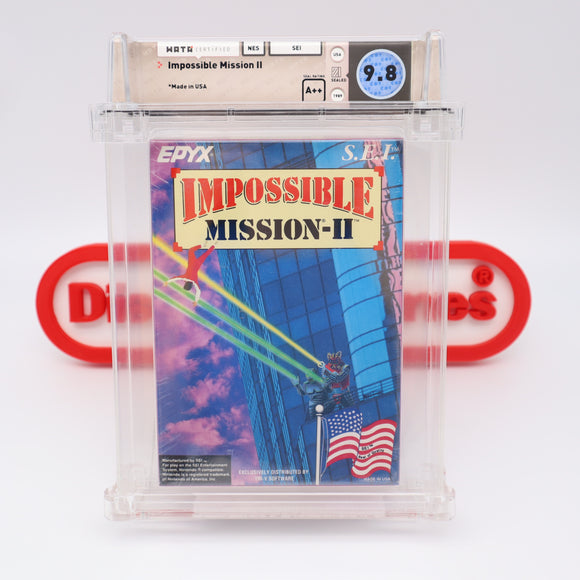 #314 - IMPOSSIBLE MISSION II (S.E.I)  - WATA GRADED 9.8 A++ (NES Nintendo) - THE DISCOUNTGAMES COLLECTION