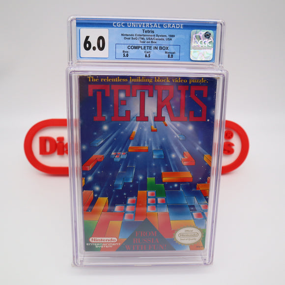 TETRIS - CGC GRADED 6.0 CIB! (NES Nintendo)