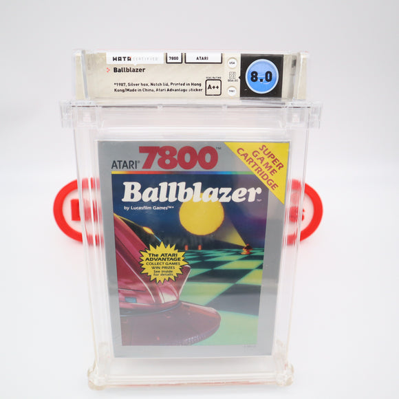 BALLBLAZER / BALL BLAZER- WATA GRADED 8.0 A++! NEW & Factory Sealed! (Atari 7800)