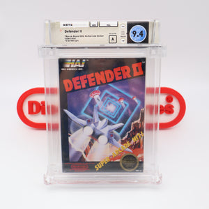 DEFENDER II 2 - ROUND SOQ! WATA GRADED 9.4 A! NEW & Factory Sealed with Authentic H-Seam! (NES Nintendo)